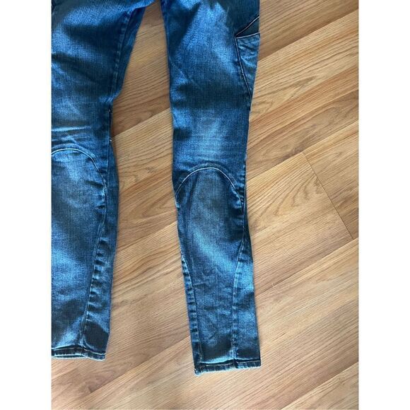 Rag & Bone Women's Blue Mid Rise Rally Cargo Skinny Moto Jeans Size 26 - Picture 6 of 6